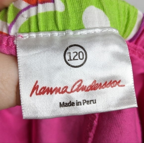 ✨3/$15 Hanna Andersson pink green red layered ruffle skirt 6-7 - Picture 5 of 7